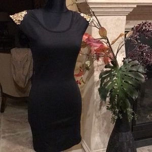 Simple black beautiful party dress